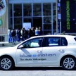 Electric Volkswagen Golf Blue-E-Motion prototype – a preview test drive in Wolfsburg, Germany
