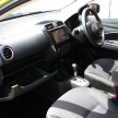 Mitsubishi Mirage previewed, on a Thai race track