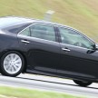 Toyota Camry XV50 – a brief test session at the SIC