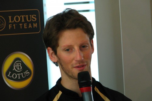 Lotus F1 Team: Kimi Raikkonen and Romain Grosjean at Proton Centre of Excellence, Shah Alam