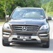 DRIVEN: Mercedes-Benz M-Class ML 350 4MATIC BlueEFFICIENCY previewed – a quick return to KL