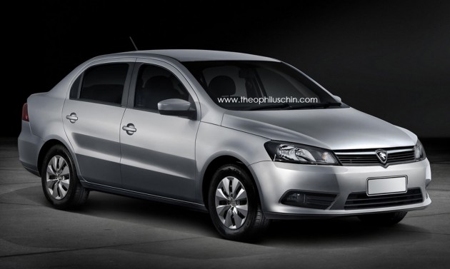 New Proton Saga rendering by Theophilus Chin