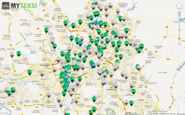 MyTeksi: book a taxi in Malaysia using an app