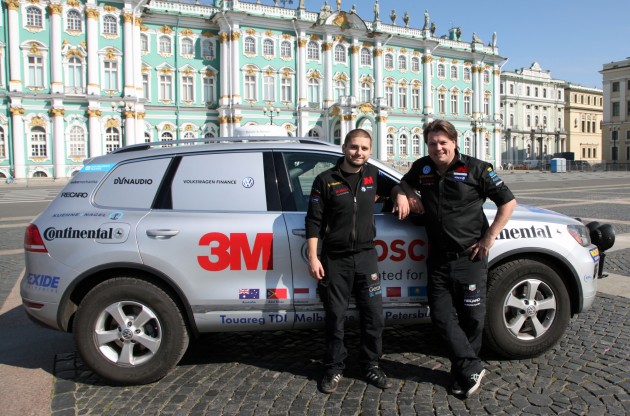 Volkswagen Touareg V6 TDI completes 23,000 km Melbourne to St Petersburg record run
