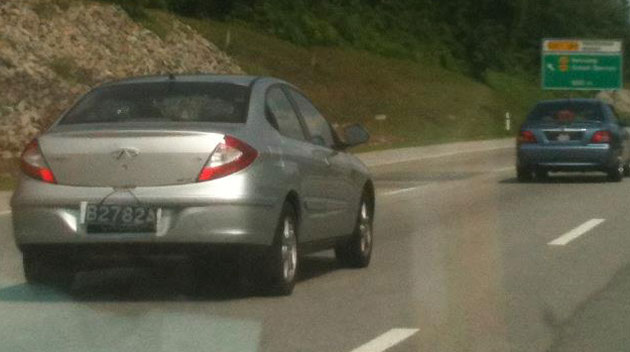 chery-spyshot-kevin-lee Chery A3 Sedan sighted on the PLUS highway