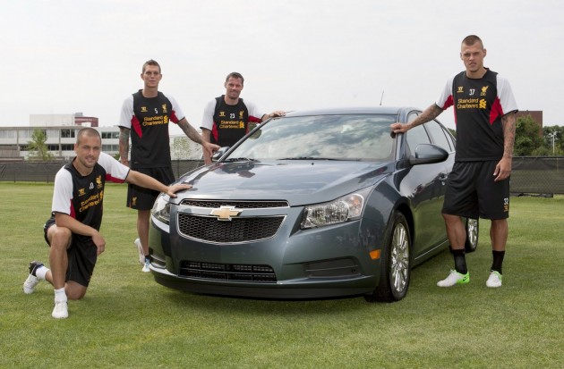 Chevrolet sponsors Liverpool, after Manchester Utd!