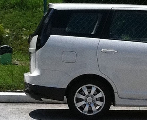 Quick-accelerating Proton Exora snapped at R&R Machap