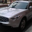 Infiniti EX and FX models spotted at JPJ Putrajaya