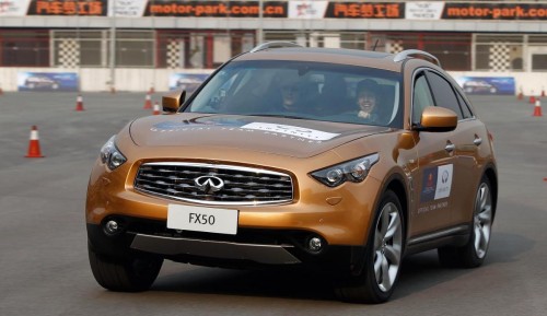 Sebastian Vettel puts Infiniti’s road-cars through their paces
