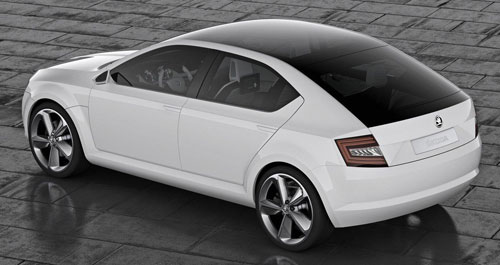 Škoda unveils new logo and VisionD Concept at Geneva