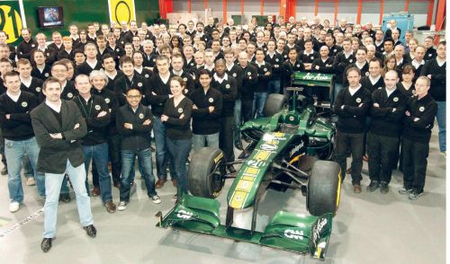 Team Lotus unveils first images of its 2011 car, the T128